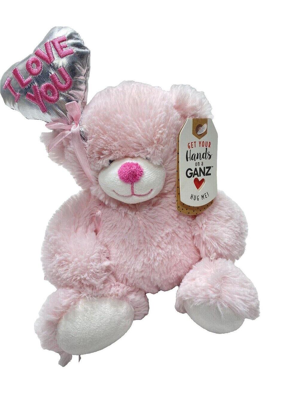 Ganz Pink Valentines Day Teddy Plush Bear Hug Me “I Love You” New Soft Cute
